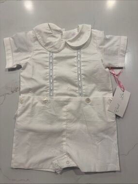 Ceci & Lou White Short-Sleeve Baby One-Piece Bodysuit